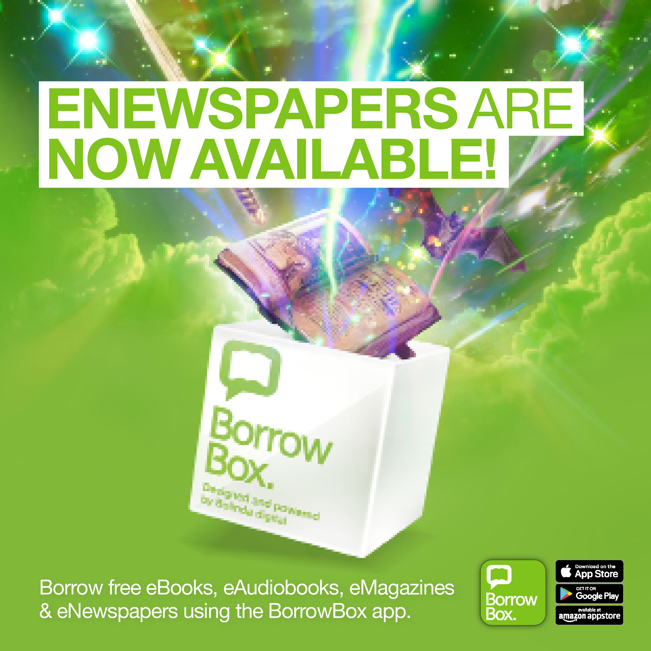 BorrowBox now has newspapers and magazines as well as eBooks and audiobooks.