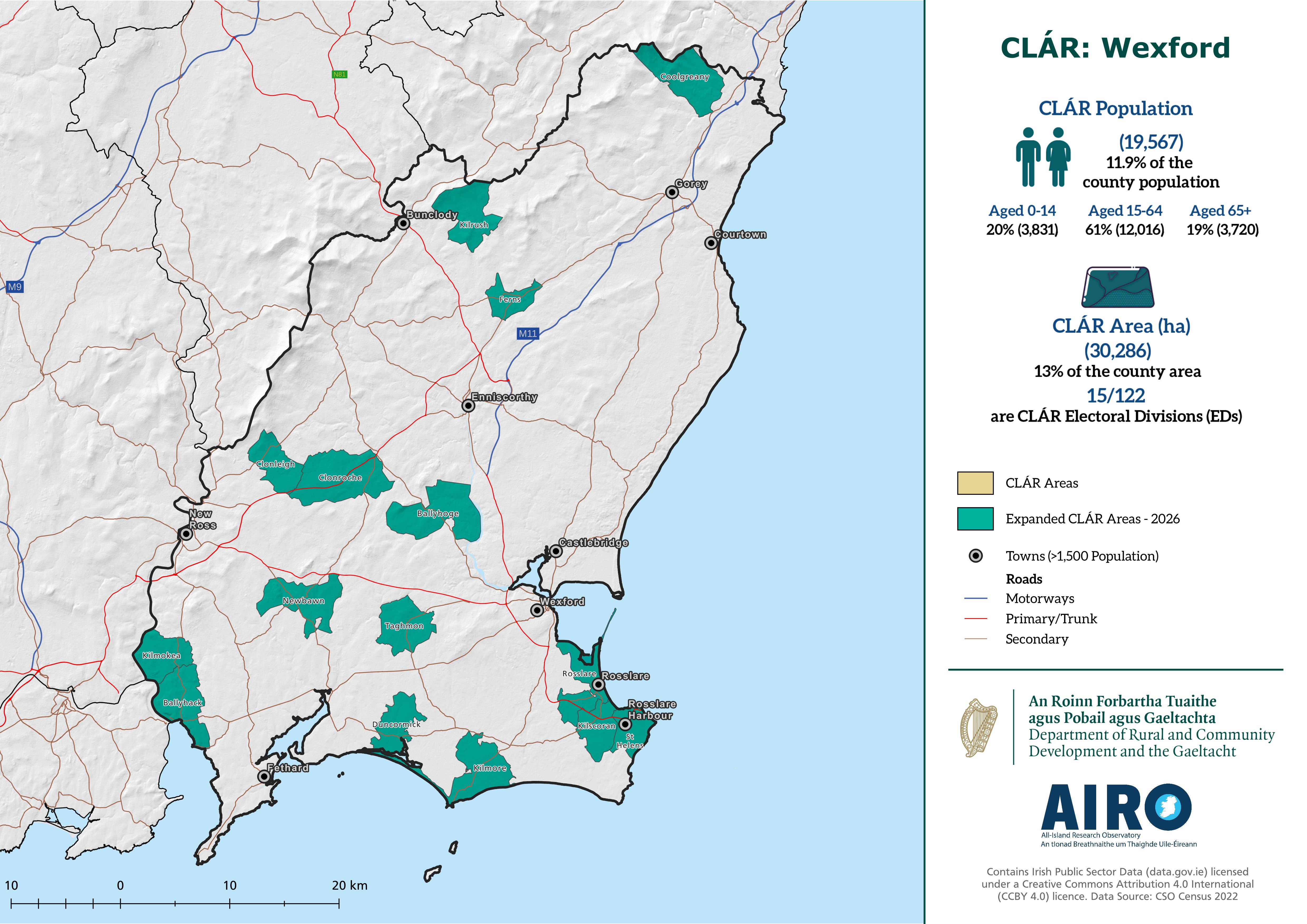 Clár County Wexford Map