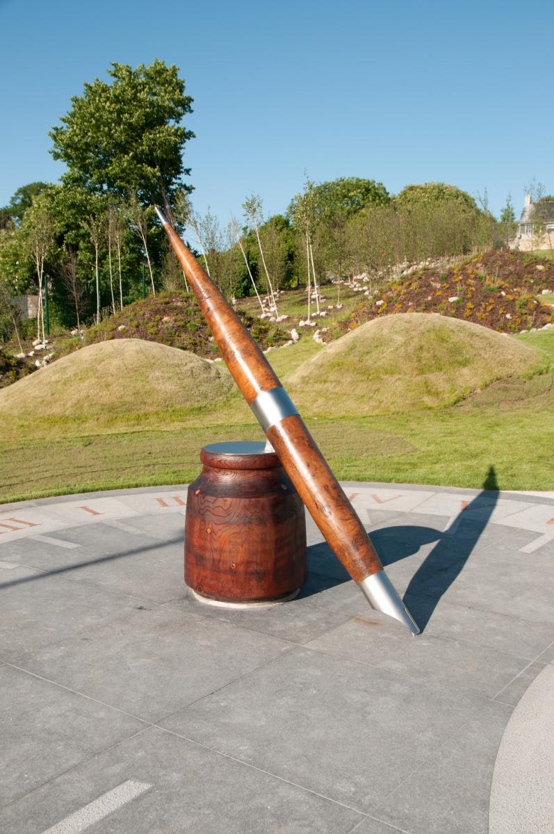 Large pen sculpture in New Ross park