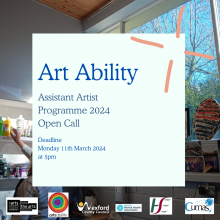 Art Ability Assistant Artist Programme 2024 Open Call