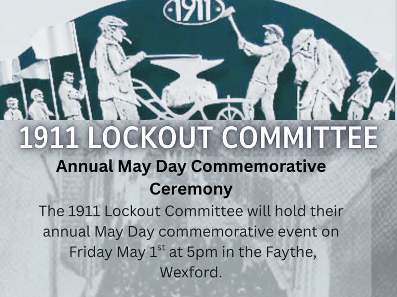 May Day Wreath Laying Ceremony at the Lock Out Gate, The Faythe