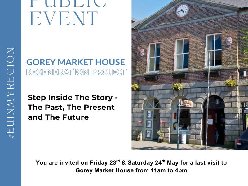 Front of Gorey market house building