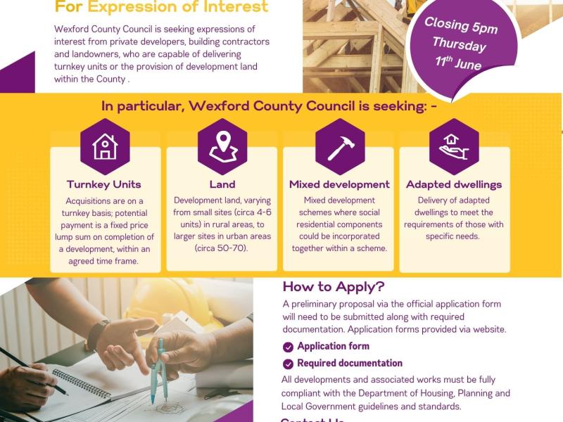 Expression of Interest for Turnkey Units Advert