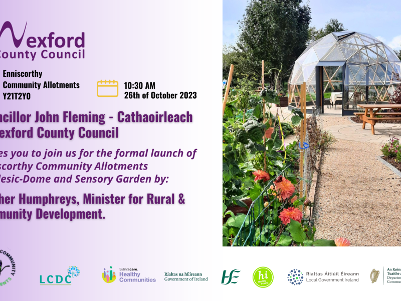 Enniscorthy Community Allotments Invitation on 26th October